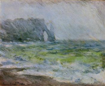 尅勞德 莫奈 Etretat in the Rain 尅勞德 莫奈 Etretat in the Rain